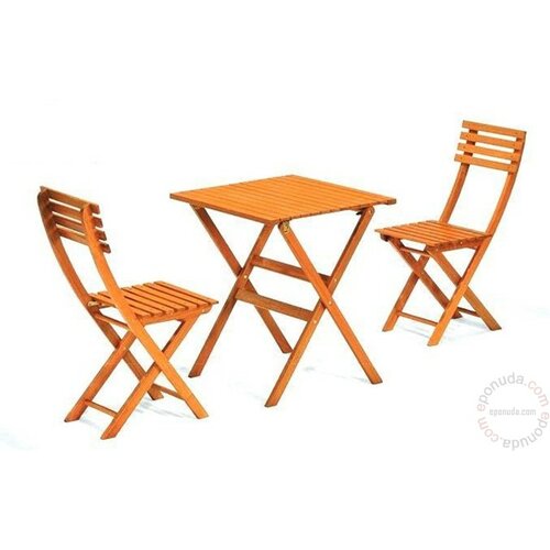 Bistro baštenski drveni set Bistro - Sto+2 stolice Slike