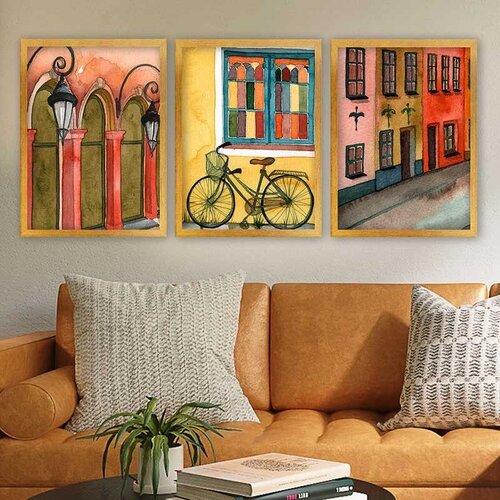 Wallity Set uramljenih slika 3AC_255218, 3 Dela Cene