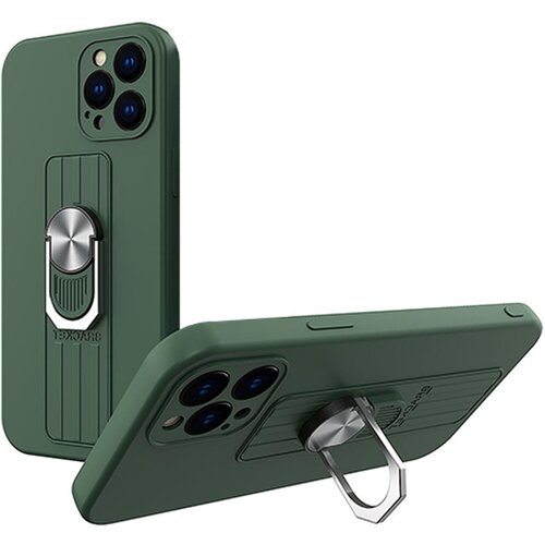 HURTEL OHI&Scaron;JE RING ETUI Z DRŽALOM ZA IPHONE 12 MINI TEMNO ZELENO, (21910976) Cene