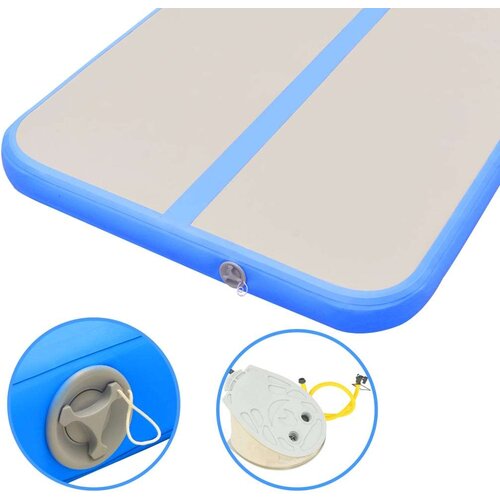 Strunjača na napuhavanje s crpkom 800 x 100 x 10 cm PVC plava Slike