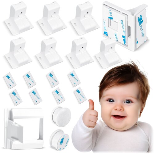 Ricokids Magnetic Cabinet Locks - 8 Pack for Child Safety, (21740787) Cene
