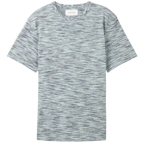 Tom Tailor Majica mornarsko plava / menta / prljavo bijela