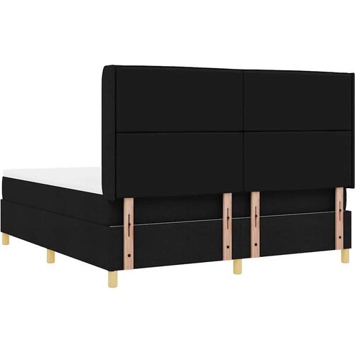 Box spring krevet s madracem Crna 180 x 200 cm tkanina Slike