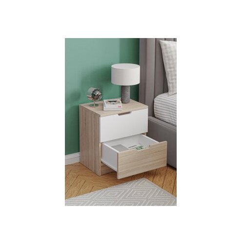 Hanah home Noćni ormarić krem Cene