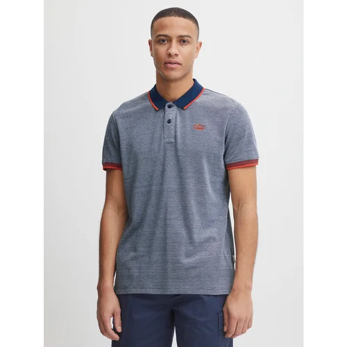 Blend Polo majica 20715192 Mornarsko modra Regular Fit