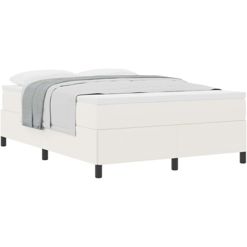  Krevet s opruga kutije Krem 160 x 200 cm Kordura tekstil Slike