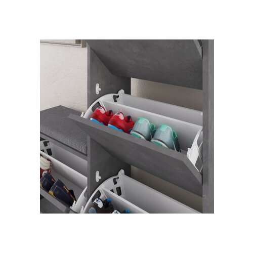 Hanah home Stalak za cipele 105x118,5x26cm Siva Cene