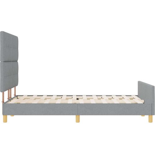  Krevetna konstrukcija Svjetlosiva 160x200 cm Tkanina Slike