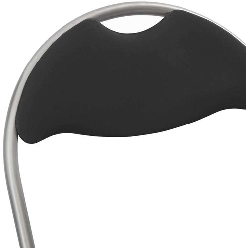  Sklopiva stolica 2 pcs Crna i Siva 48 x 43 5 x 81 cm Lažna koža - Crna i siva 2 Slike