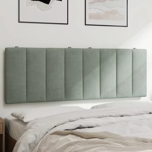 Jastuk za uzglavlje svjetlosivi 140 cm baršunasti