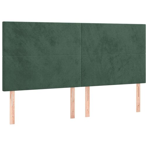  Krevet s oprugama i madracem tamnozeleni 200x200 cm bar&amp;scaron;unasti Slike
