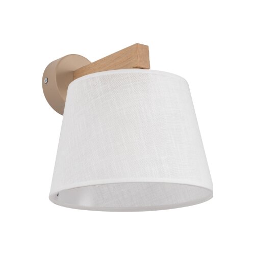  Brilagi - Zidna lampa LATTE SABIA 1xE27/15W/230V borovina/bela Slike