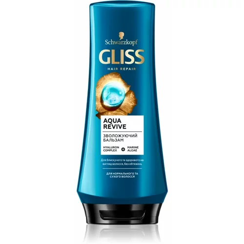 Schwarzkopf Gliss Aqua Revive balzam za lase za normalne do suhe lase 200 ml