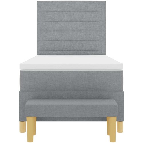  s opruga kutije Svjetlosiva 200 x 100 cm tkanina Slike