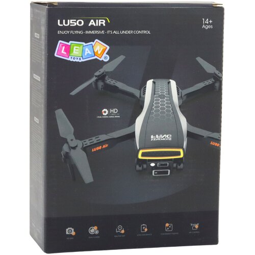  Dron na daljinsko upravljanje LU50 AIR, dupla HD MN kamera, LED svetla - črna Slike