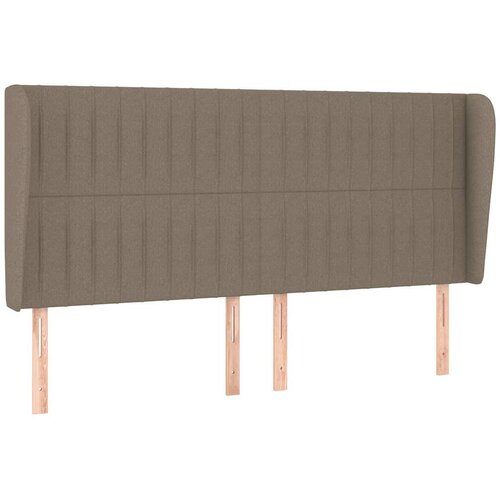  Krevet s oprugama i madracem smeđesivi 180x200 cm tkanina Slike