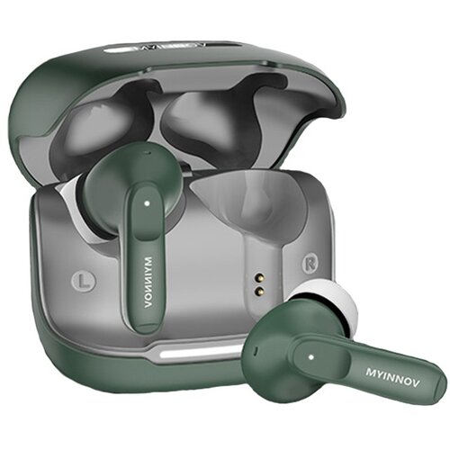 INF Brezžične Bluetooth slu&scaron;alke z ENC &scaron;tirimi mikrofoni - črno-oranžna Green, (5000130115) Cene