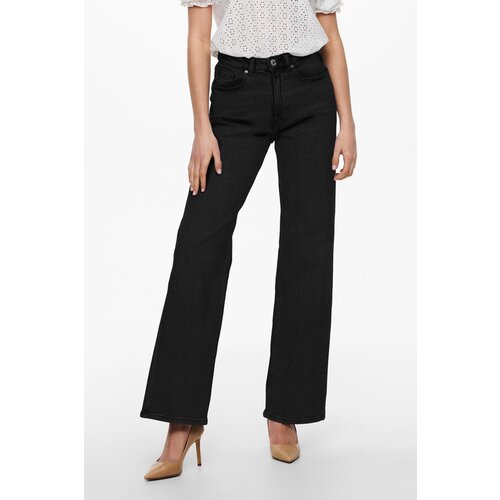 Only Jeans straight ONLJUICY HW REA244 NOOS 15235241 Črna Slike