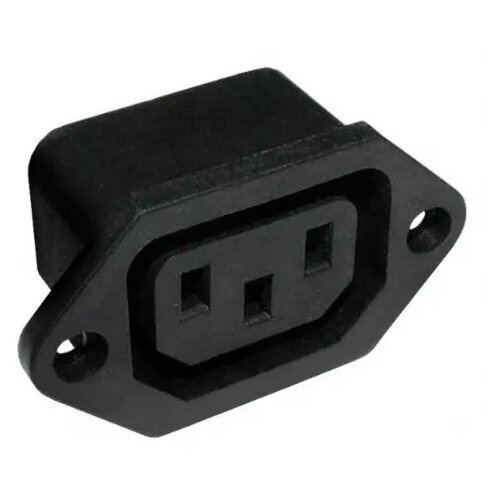 Cabletech vtičnica za v ohišje , montažna, 3- pin, 220 v, črna Cene