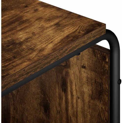  TV stalak 80 x 36 x 45 cm Dimljeni hrast Konstruirano drvo Slike