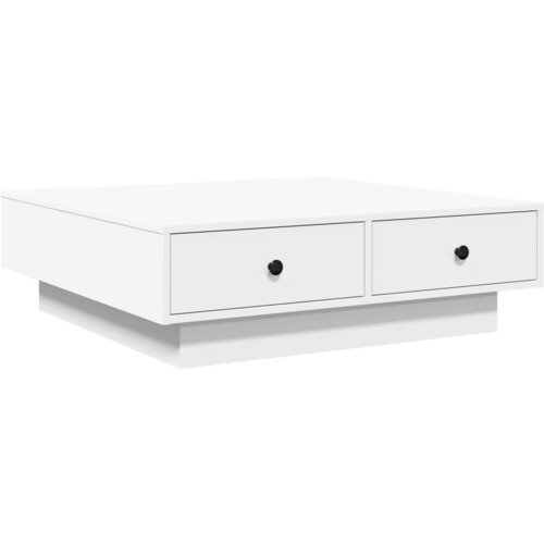 Maison Chic Klubska mizica - kavna mizica - Nizka mizica bela 90x90x28 cm iverna plošča, (21754302) Cene