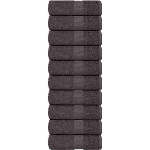 vidaXL Ručnici za pranje 10 kom antracit 30x30 cm 360 gsm 100 % pamuk Cijene