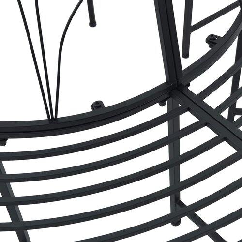  Klupa pod drvetom 8-Broj sjedala &amp;Oslash; 160 x 89 cm Čelik Crna Slike