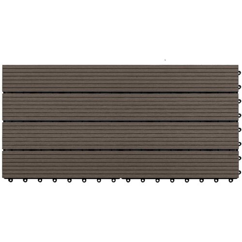  Pločice za decking 6 pcs 60 x 30 cm Drvoplastična smjesa Slike