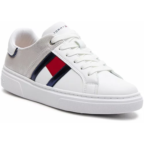 Tommy Hilfiger Superge Flag Low Cut Lace-Up Sneaker T3A9-33201-1355 S Bela