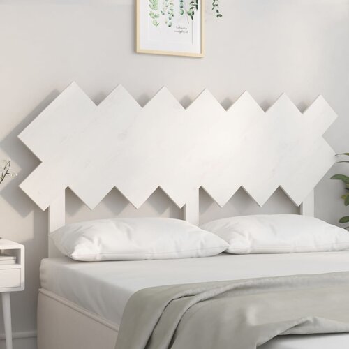 vidaXL Uzglavlje za krevet Bijela 141x3x80,5 cm od masivne borovine Cijene