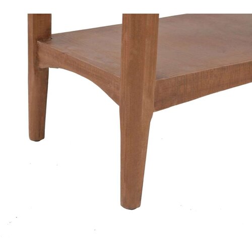 VidaXL Konzolni stol od masivne jelovine 126 x 40 x 77,5 cm smeđi Slike