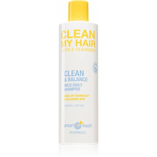 Montibello Smart Touch Clean My Hair čistilni in hranilni šampon za vsakodnevno uporabo primeren tudi za barvane lase 300 ml