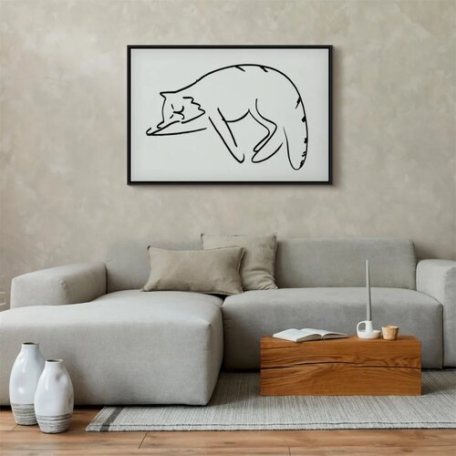  Slika - Cat\&amp;#039;s Dreams (1 Part) Vertical 90x60 U crnom drvenom okviru Slike