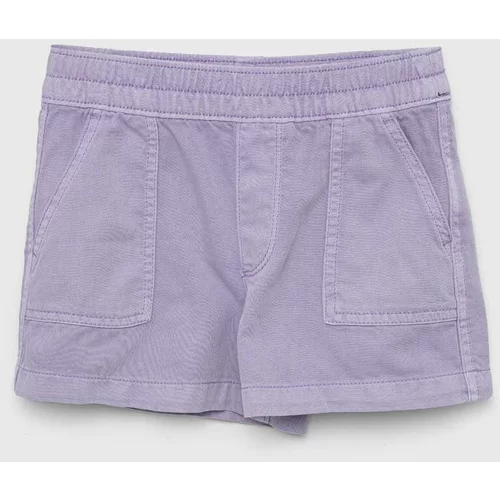 GAP Dječje traper kratke hlače boja: ljubičasta, glatki materijal
