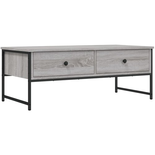 Maison Chic Klubska mizica - kavna mizica - Nizka mizica siva sonoma 101x49x39,5 cm inženirski les, (21753300) Cene