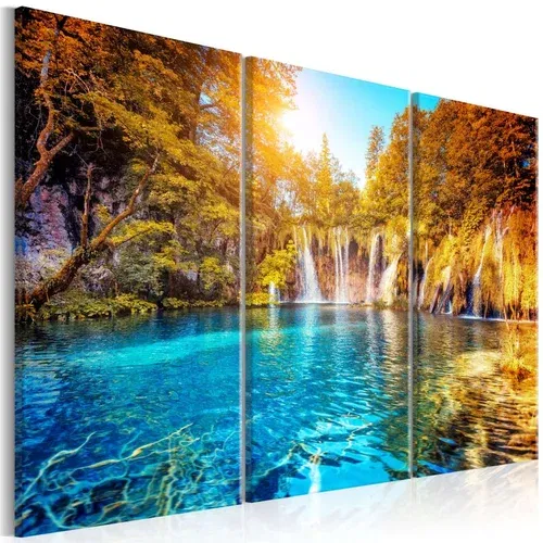  Slika - Waterfalls of Sunny Forest 90x60
