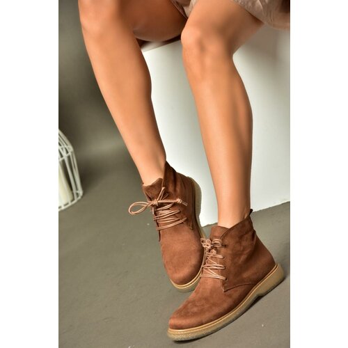 Fox Shoes R374923202 Tan Suede Low Sole Classic Women's Boots Slike