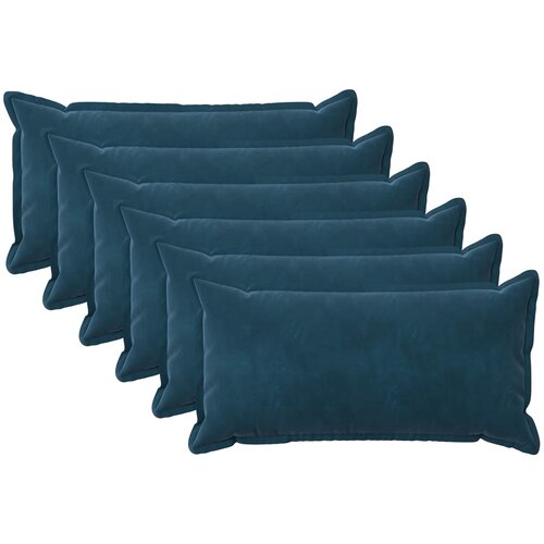  Presvlaka za jastuk 6 pcs HOUTEN Plava 40 x 70 cm Baršun Cene