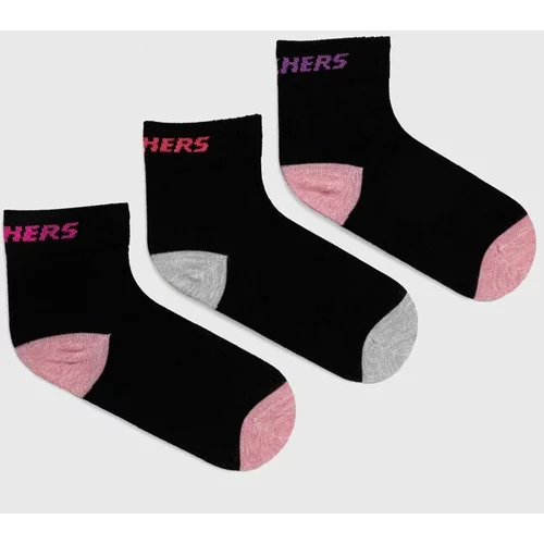 Skechers Dječje čarape 3-pack boja: crna
