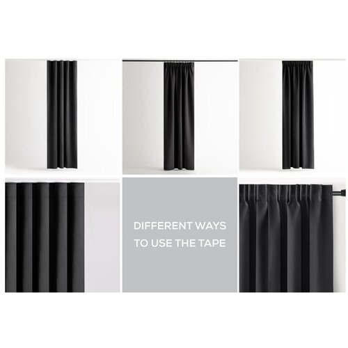Restilo Crna zatamnjujuća/termo izolacijska zavjesa 140x270 cm Pleat &amp;ndash; Slike