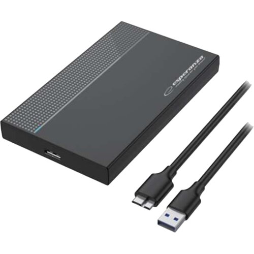  Kući&amp;scaron;te za externi 2,5&amp;rdquo; HDD ESPERANZA EXTERNAL HDD/SSD CASE FOR 2.5&amp;rdquo; HDD, EBA102, USB standard: 3.2 Gen 1 Slike