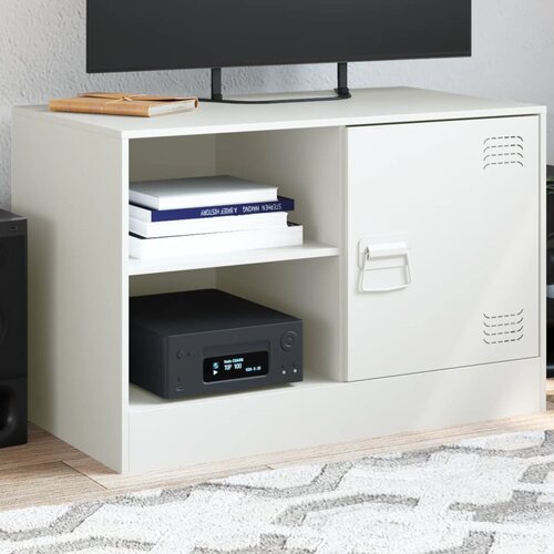  The Living Store TV omarica bela 67x39x44 cm jeklo - TV Omarica, (21508221) Cene