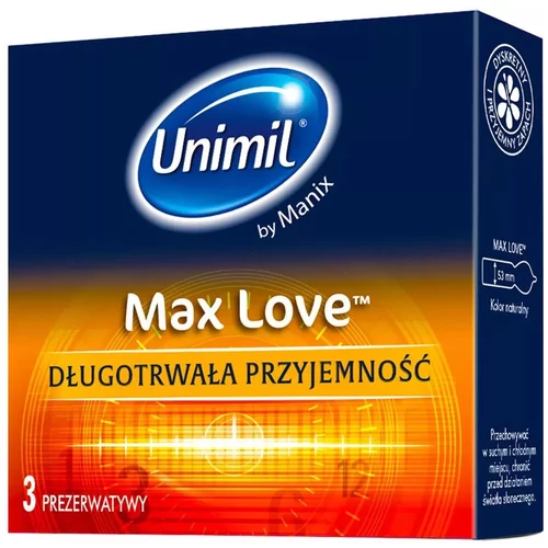 Ansell/Mates Unimil Max Love 3 pack