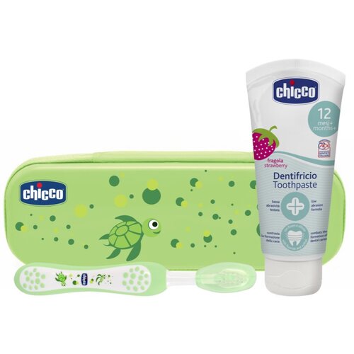 Chicco Always Smiling 12m+ set njege za zube za djecu Green 12 m+ 1 kom Cijene