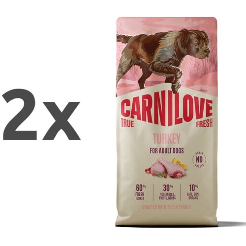 Carnilove Dog True Fresh Adult, briketi - puran 2 x 12 kg Cene