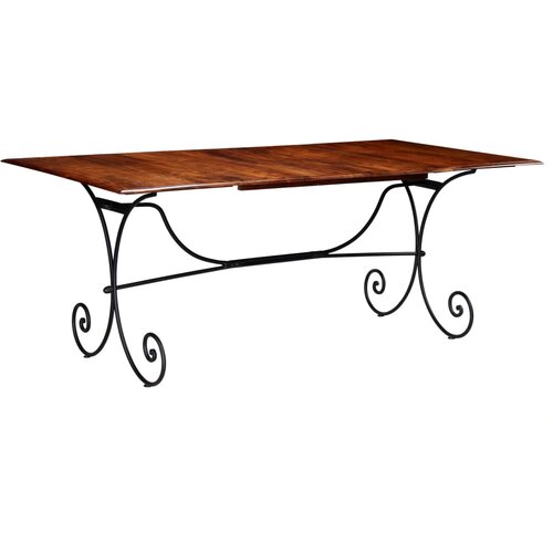 VidaXL Jedilna miza trden akacijev les s palisandrom 200x100x76 cm Slike