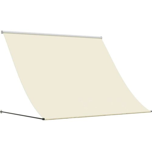  Tenda na uvlačenje krem 200 x 150 cm od tkanine i čelika Slike