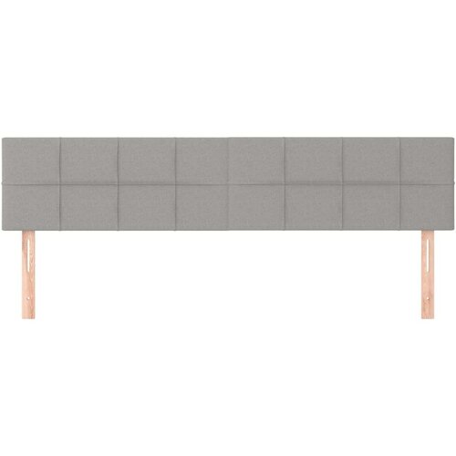  Uzglavlja 2 kom svjetlosiva 100x5x78/88 cm od tkanine Slike