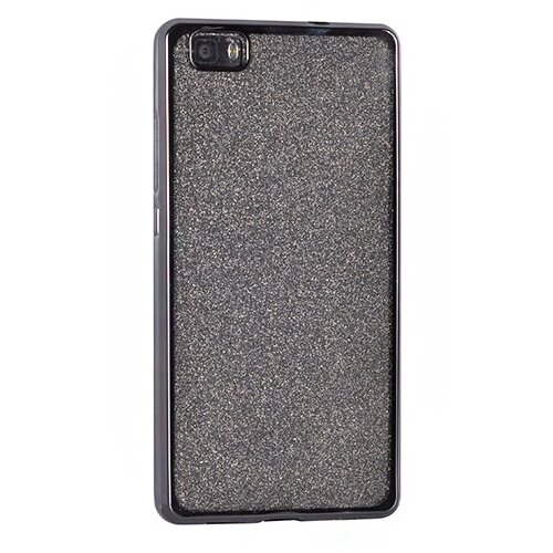  Gumijasti / gel etui Elektro Glitter za Samsung Galaxy S8+ - črni Slike