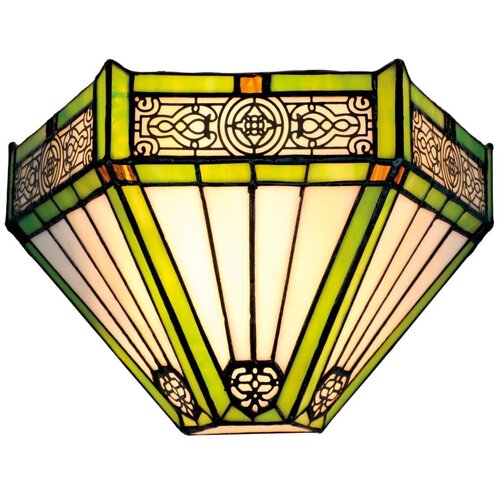 Brilagi Tiffany vitražna zidna svetiljka EMERALD 1xE14/40W/230V Slike